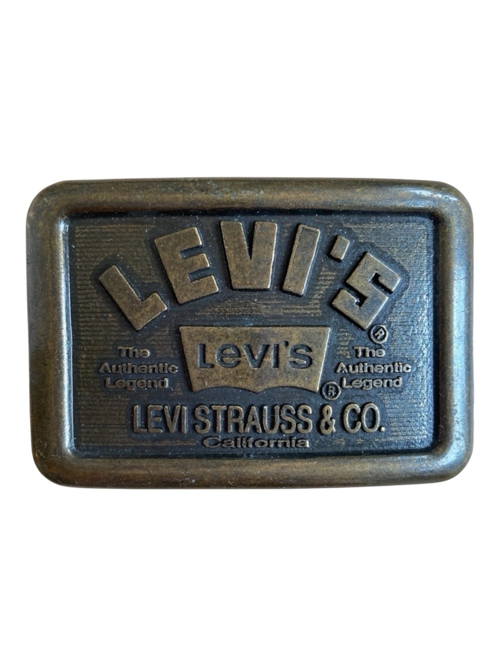 Levis Strauss belt buckle rectangle Century Canada Authentic Legend Levi Strauss